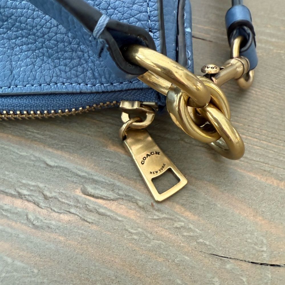 COACH Polished Pebble Leather Shoulder Bag - Picture 8 of 14